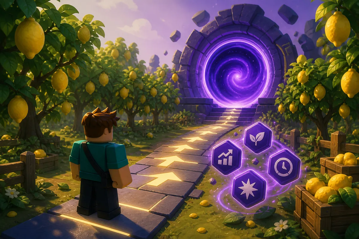Ilustración editorial de una persona eligiendo entre Wormhole Development, Remote Buy y una red de mejoras